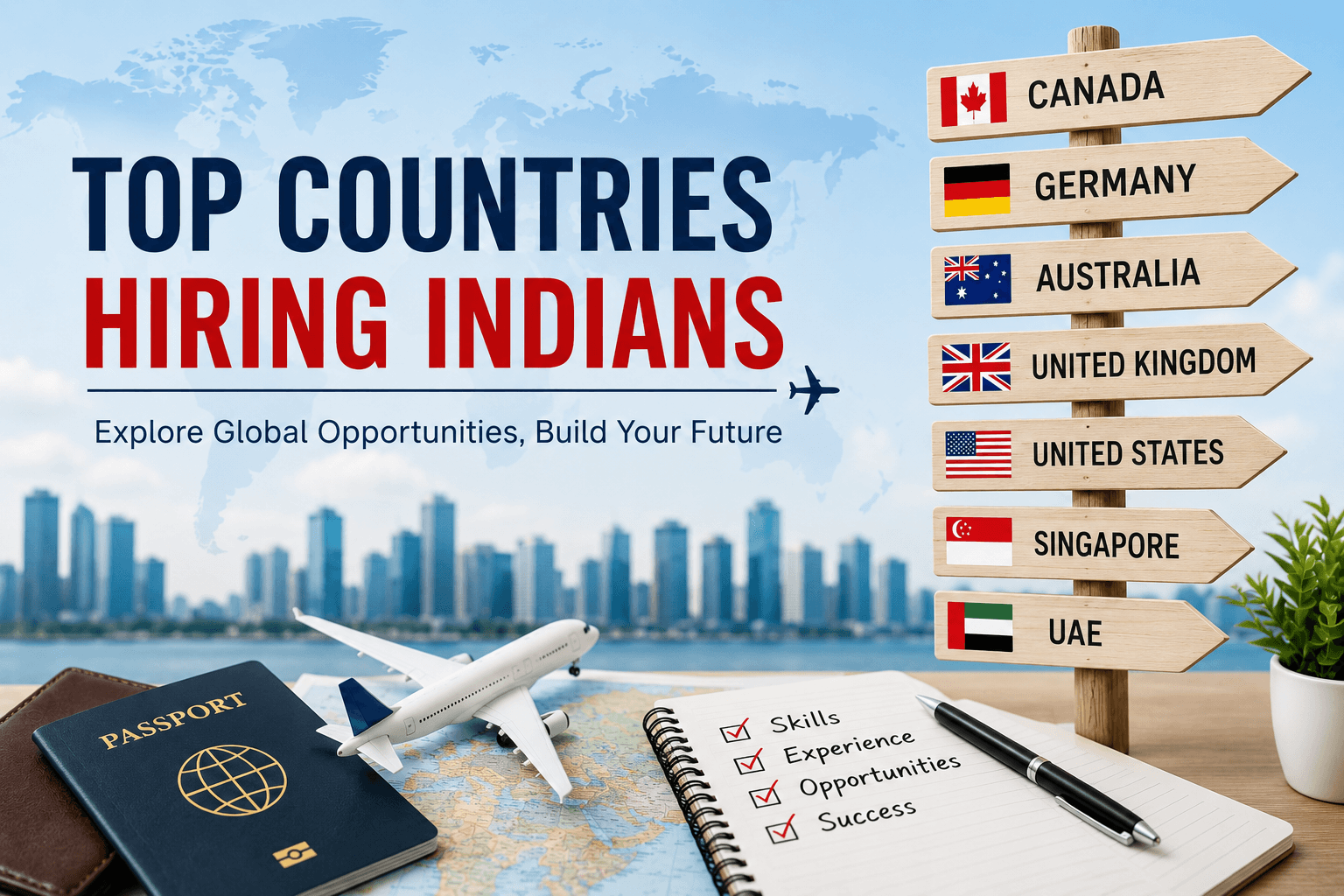 Top Countries Hiring Indians